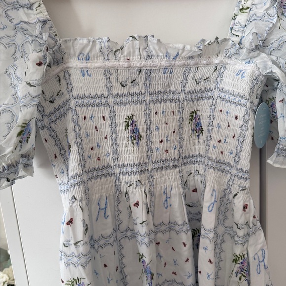 Hill House Home Scarlett Nap Dress in White Floral Patchwork - Picture 8 of 8